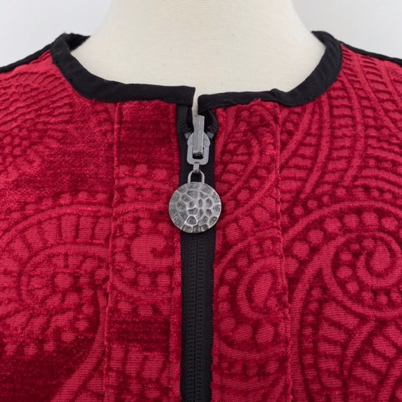 Trimdin Reversible Firenze Collection Scarlet Jacket Small - Picture 8 of 16